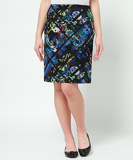 チェックフローラルジャージースカート（PaulSmithBLACK）