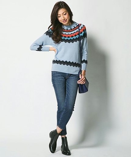 エアリーリリーフェアアイルジャガードニット