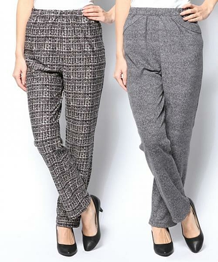 リバーシブル裏起毛パンツ