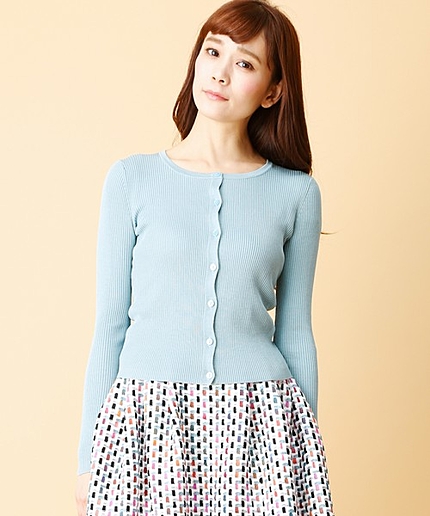 SILKRIBカーディガン