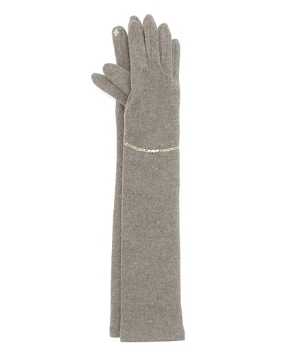 アンゴラロンググローブ（スマートフォン対応）