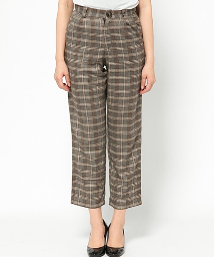 MANISHチェックロングパンツ