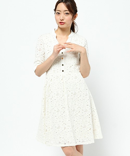 エンブロイダリーレースワンピース