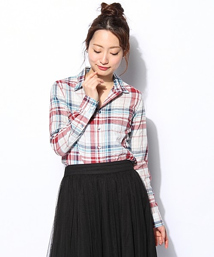 【JourdeLanguage】★ポケットチェックシャツ