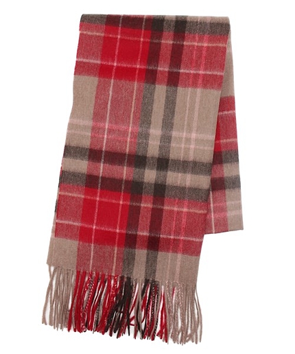 チェックカシミヤマフラー