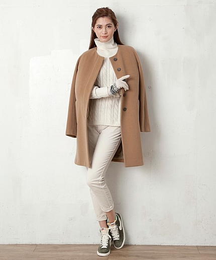 ビーバーノーカラーコート