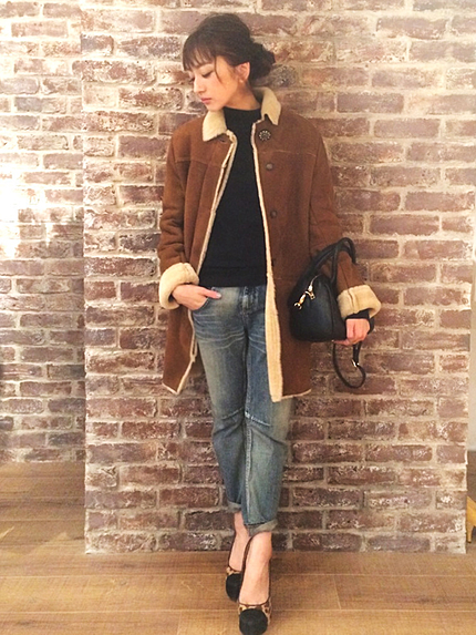 Ungrid【Casual】ヴィンテージブリーチサルエルデニム