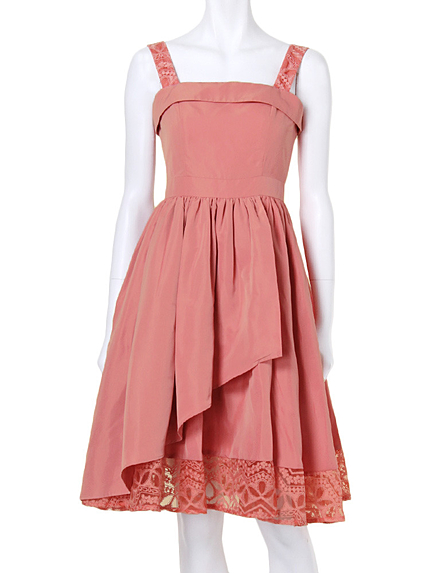 MERCURYDUO【LUX】 レース切替アシンメトリーOP