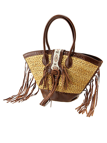 UngridレザービーズカゴBAG