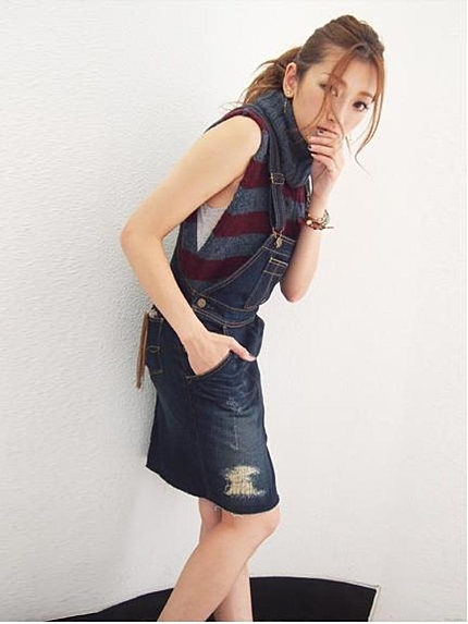 Ungridデニムサロペットスカート