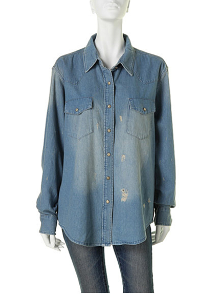 UngridクラッシュデニムSH