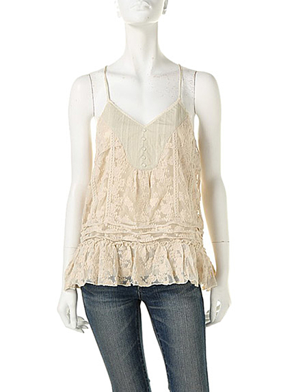 Ungridシフォンレースキャミソール