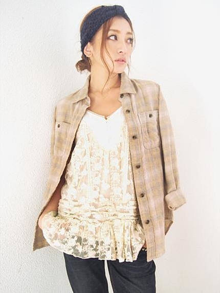 Ungridシフォンレースキャミソール