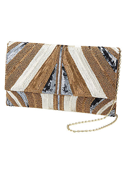 UngridスパンコールクラッチBAG