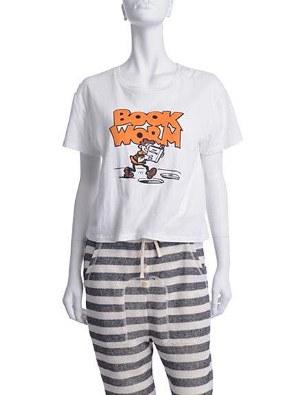 UngridBOOK WORMプリントTee