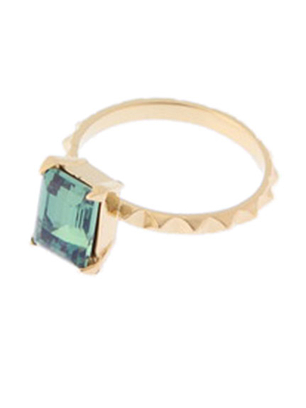 Ungridスクエアクリスタルリング