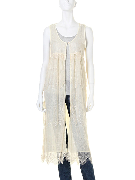 Ungrid【Lady Like】レースロングジレ