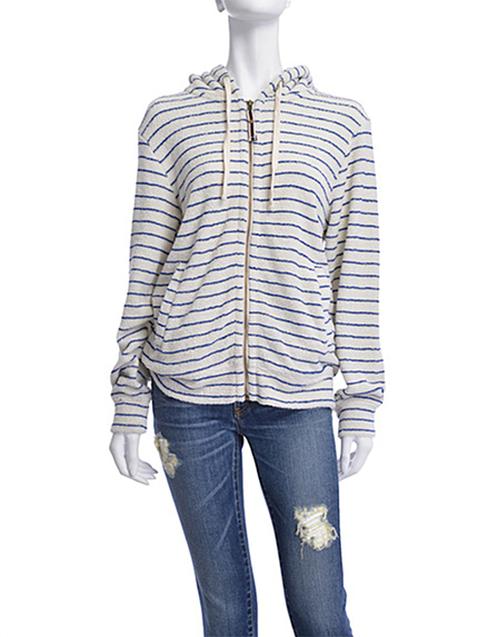 Ungrid【Casual】パイルボーダーパーカー