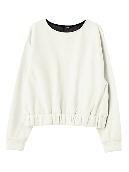 EMODABULKYギャザートレーナー