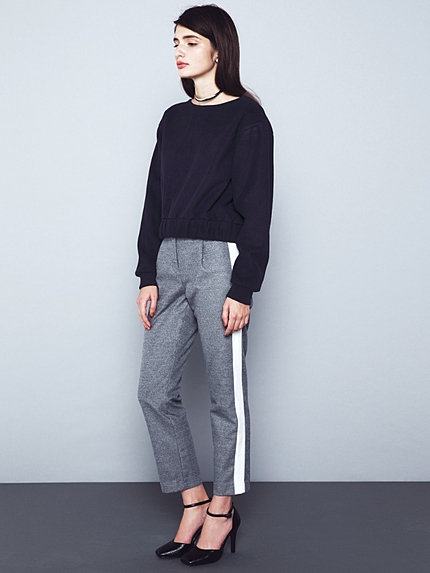 EMODABULKYギャザートレーナー