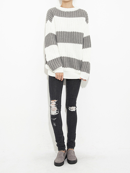 GYDAブリーチダメージスキニーデニムＰＴ