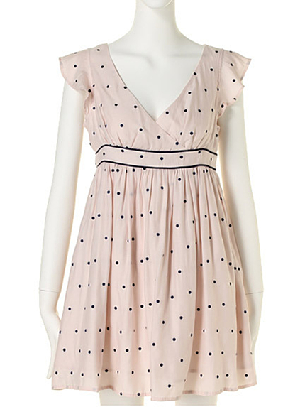 MERCURYDUODUO ドット刺繍フリルOP