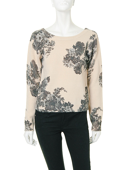 EATME大花柄ニットTOPS