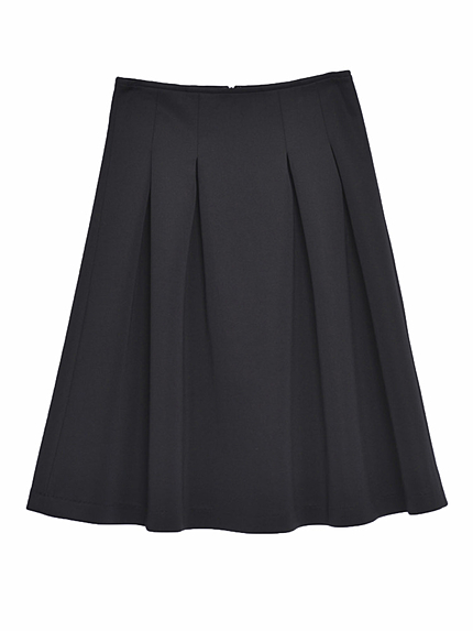 ボリュームミディーフレアスカート