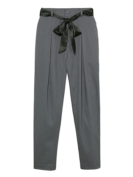 【girly】タックリボンテーパードパンツ