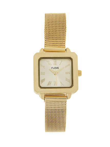FLOVEスクエアメッシュベルト時計