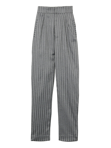 pinstripe mannish パンツ