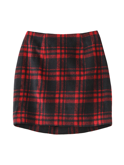 チェックタイトスカート