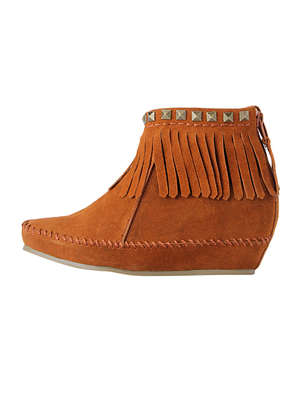 RUNWAY channel【sugar sugar】インヒールフリンジブーツ