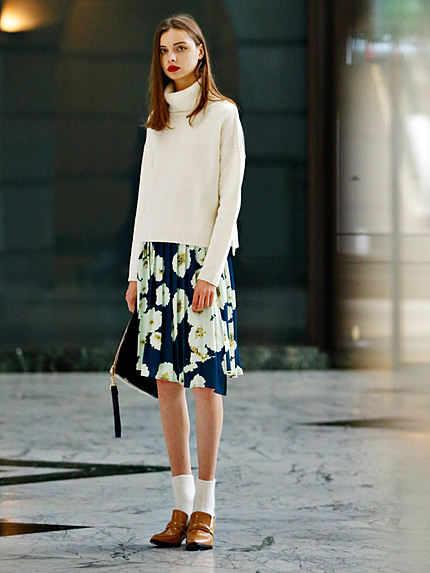 MURUA【FEMININE】モールニットタートル