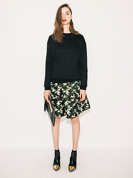 MURUA【CASUAL】カモフラジャガードフレアSK