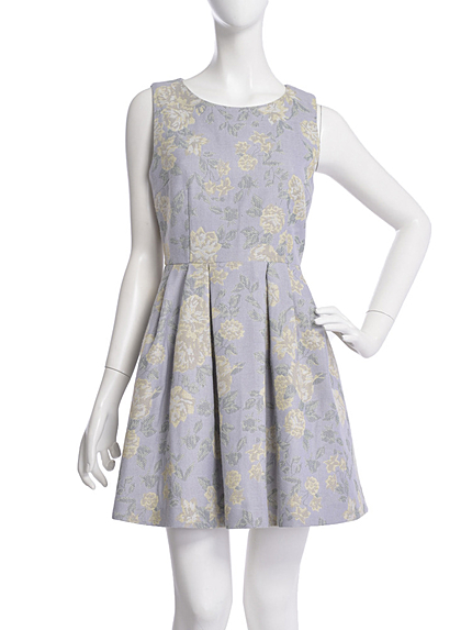 【dazzlin】花柄ジャカードワンピース