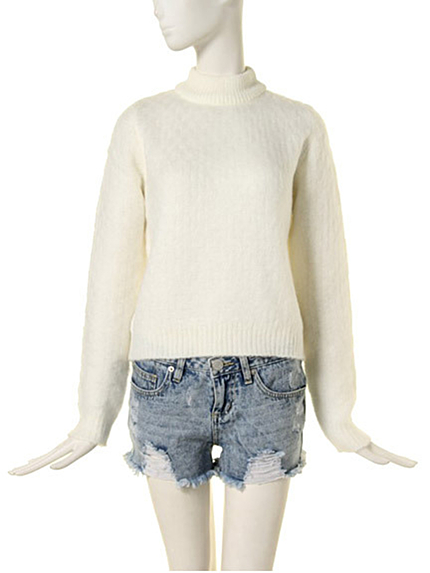 jouetieMIXハイネックショートニット