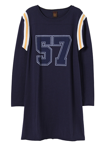 【Casual】フットボールカットワンピース