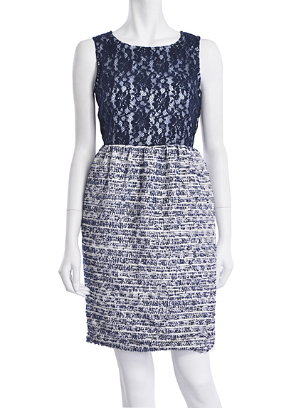 【DUO】 レースツイードコクーンワンピース