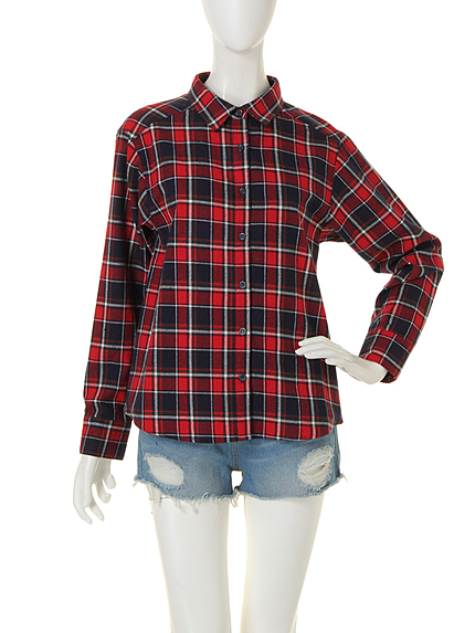 【R】チェックベーシックシャツ