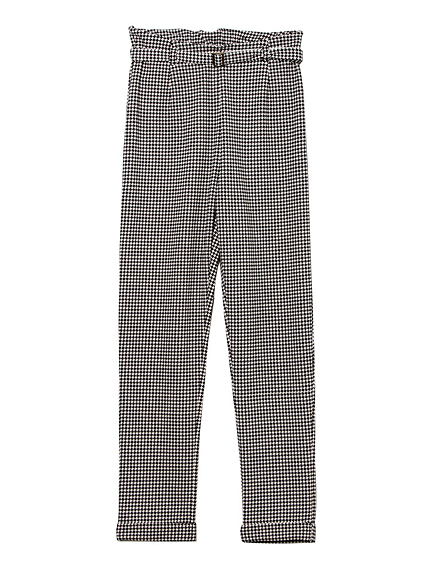 mannish check パンツ