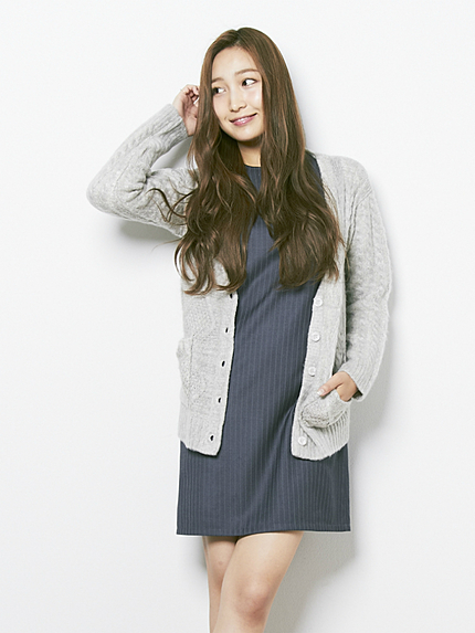 choosy chu【CB】縄編カーデ