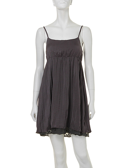 Ungrid【Lady】ヴィンテージサテンレースチュニック