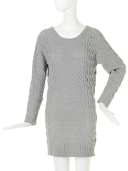 MURUAモールケーブルニットOP