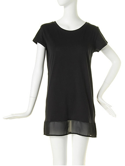 MURUA裾シースルーT-OP