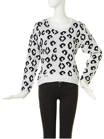 MURUAヒョウ柄ニットTOPS