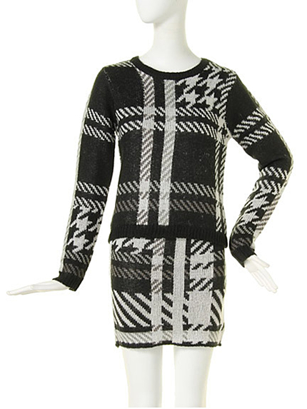 MURUAマルチチェックニット