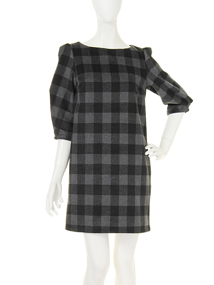 LAGUNAMOON【CASUAL】バッファローチェックタックワンピース