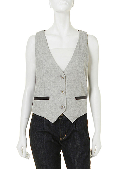 Ungrid【Lady】ヘリンボーンベスト