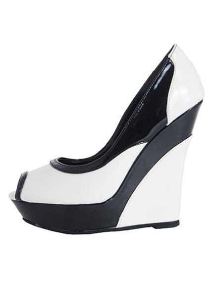 RESEXXYエナメルバイカラーウェッジパンプス